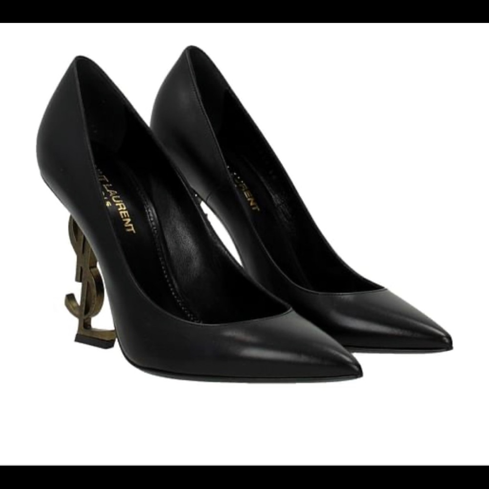 YSL logo heel